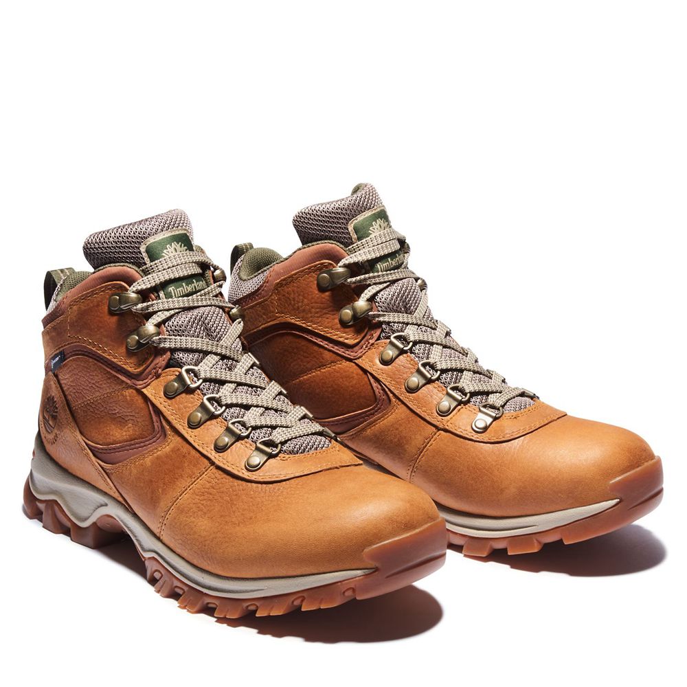 Timberland Mens Hiking Boots Mt. Maddsen Mid Waterproof - Brown - India OK6239748